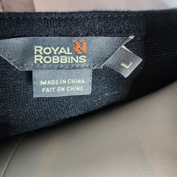Royal Robbins Dress Womens Size L Large Solid All Black Pullover Long Sleeve - Picture 5 of 7